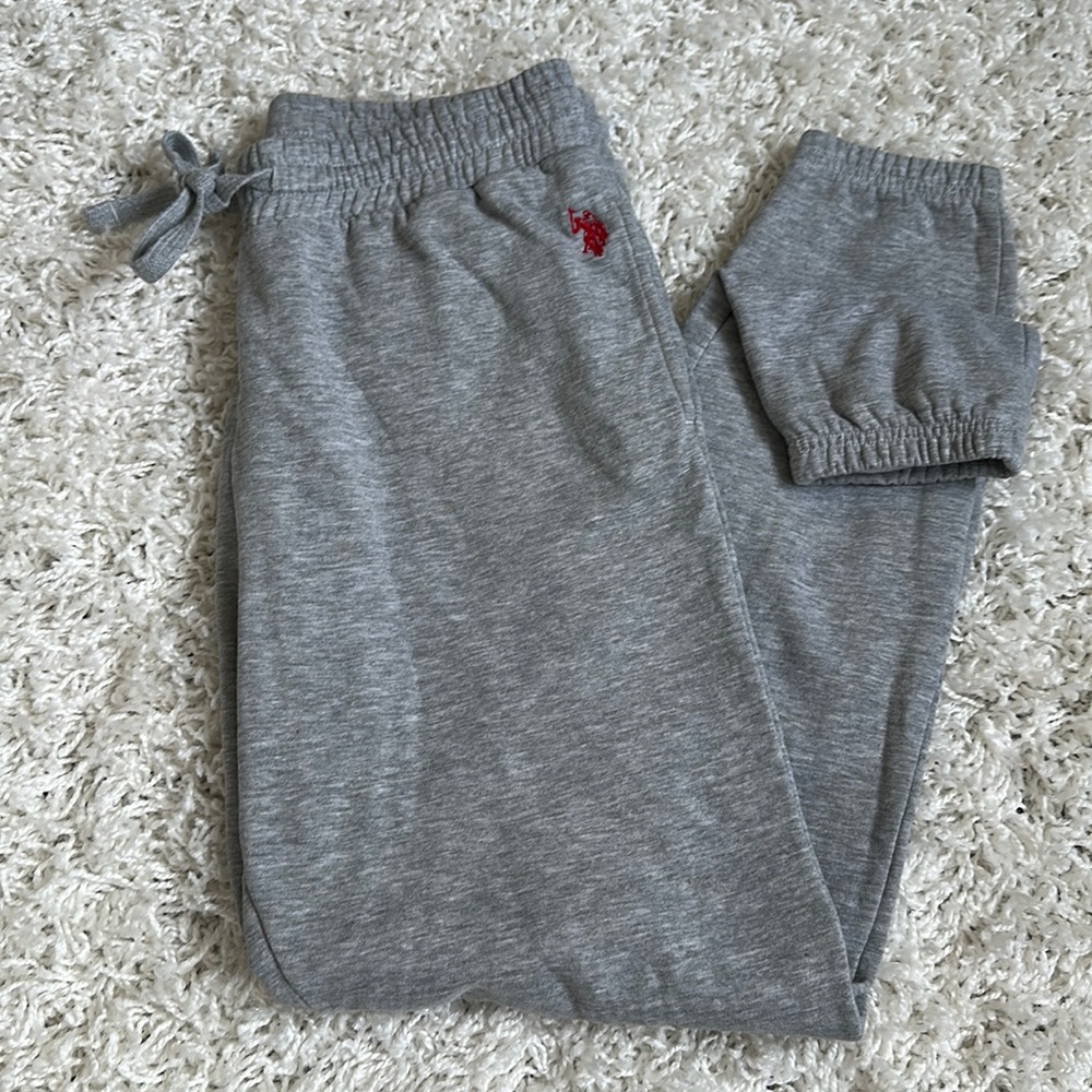 Grey Polo jogger sweat pants